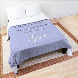 Landslide Fleetwood Mac Lyric Print Comforter