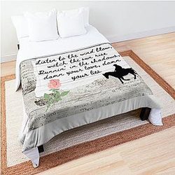 The Chain Fleetwood Mac Lyric Print Comforter