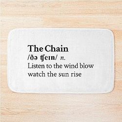 The Chain by Fleetwood Mac Stevie Nicks Aesthetic Minimal Bath Mat