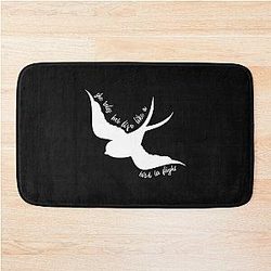 She Rules Her Life Like a Bird in Flight , Fleetwood Mac, Gypsy , Boho , Stevie Nicks , Rhiannon T-Shirt, Life is a Bird Bath Mat