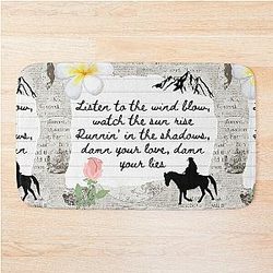 The Chain Fleetwood Mac Lyric Print Bath Mat