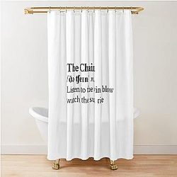 The Chain by Fleetwood Mac Stevie Nicks Aesthetic Minimal Shower Curtain