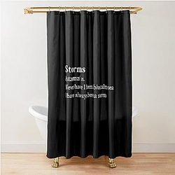 Storms by Fleetwood Mac Black Aesthetic Shower Curtain