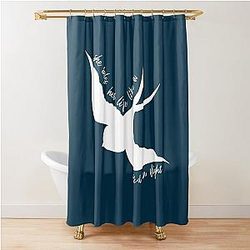 She Rules Her Life Like a Bird in Flight , Fleetwood Mac, Gypsy , Boho , Stevie Nicks , Rhiannon T-Shirt, Life is a Bird Shower Curtain