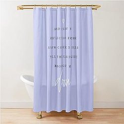 Landslide Fleetwood Mac Lyric Print Shower Curtain