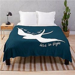 She Rules Her Life Like a Bird in Flight , Fleetwood Mac, Gypsy , Boho , Stevie Nicks , Rhiannon T-Shirt, Life is a Bird Throw Blanket