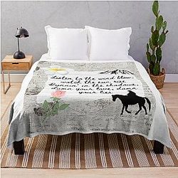 The Chain Fleetwood Mac Lyric Print Throw Blanket