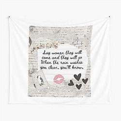 Dreams by Fleetwood Mac Lyric Print Tapestry