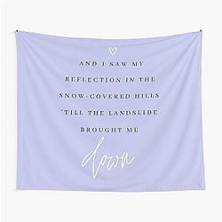 Landslide Fleetwood Mac Lyric Print Tapestry