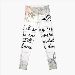 Landslide by Fleetwood Mac Lyric Print Leggings