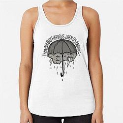 Fleetwood Mac | Dreams | Tattoo Illustration | Umbrella Racerback Tank Top