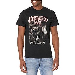 Fleetwood Mac T-shirt - Unisex-Adult Official Fleetwod Mac in Concert Black T-shirt