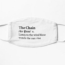 The Chain by Fleetwood Mac Stevie Nicks Aesthetic Minimal Flat Mask
