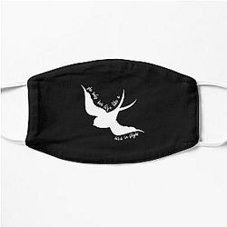 She Rules Her Life Like a Bird in Flight , Fleetwood Mac, Gypsy , Boho , Stevie Nicks , Rhiannon T-Shirt, Life is a Bird Flat Mask