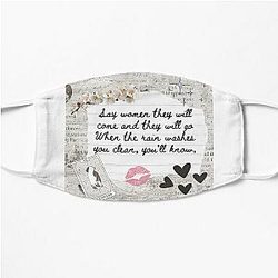 Dreams by Fleetwood Mac Lyric Print Flat Mask