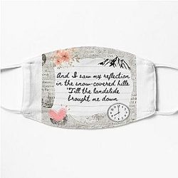 Landslide by Fleetwood Mac Lyric Print Flat Mask