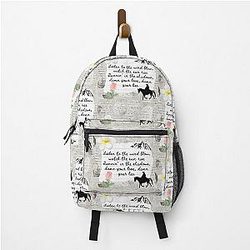 The Chain Fleetwood Mac Lyric Print Backpack