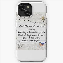 Songbird by Fleetwood Mac Lyric Print iPhone Tough Case