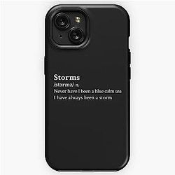 Storms by Fleetwood Mac Black Aesthetic iPhone Tough Case