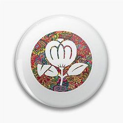 Psychedelic Fleetwood Mac Symbol Pin