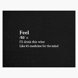 Cari Fletcher Aesthetic Quote Lyrics Black Jigsaw Puzzle RB1512