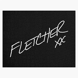 Fletcher Merch Fletcher White Logo Jigsaw Puzzle RB1512