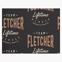 Team Fletcher Lifetime Member Personalized Name Jigsaw Puzzle RB1512