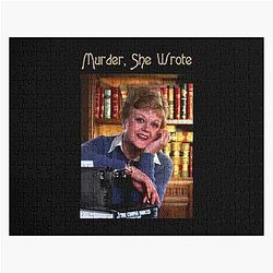 Vintage Murder She Wrote Love Jessica Fletchers Gifts Jigsaw Puzzle RB1512