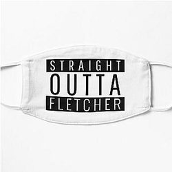 Straight Outta Fletcher North Carolina Fletcher NC Flat Mask RB1512
