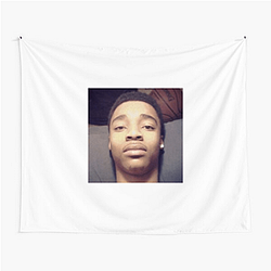 Flight23White Jumpman in White Graphic Flight23White Tapestries