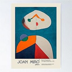 Joan Miro. Exhibition poster for Orsanmichele Church and Museum in Florence, 1979. Poster