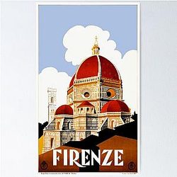1930 Florence Italy Travel Poster Poster