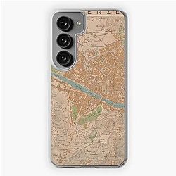 Vintage Map of Florence Italy (1910) Samsung Galaxy Soft Case