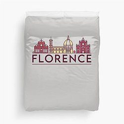 Florence cityscape Duvet Cover
