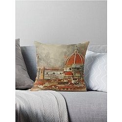 The Duomo in Florence. Throw Pillow