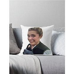 Florence Pugh Thumbs Up Throw Pillow