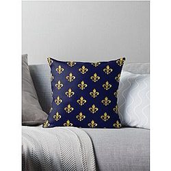 Florence Royal Fleur de Lis   Throw Pillow