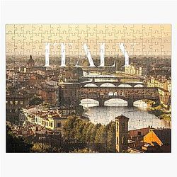 Florence Italy Ponte Vecchio Bridge Jigsaw Puzzle