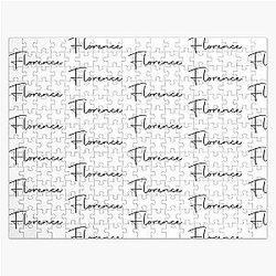 Florence Cursive Name Label Jigsaw Puzzle