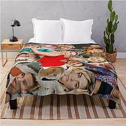 Florence Pugh Collage Throw Blanket