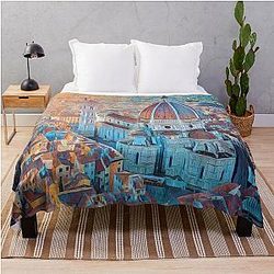 Florence streets Throw Blanket