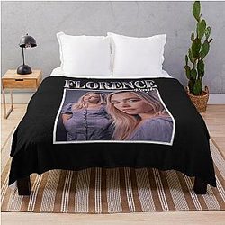 Florence Pugh 90's Vintage Throw Blanket