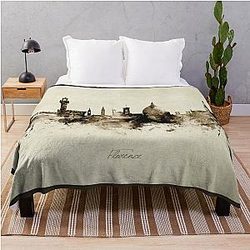 Florence Italy Skyline Throw Blanket