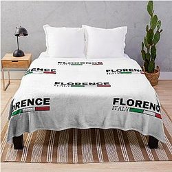 Florence Italian Flag Throw Blanket