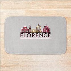 Florence cityscape Bath Mat