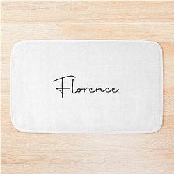 Florence Cursive Name Label Bath Mat