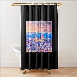 Florence holiday Shower Curtain