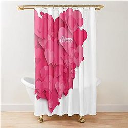 Love Romantic gift Birthday name girlfriend Florence Shower Curtain