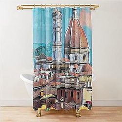 Florence streets Shower Curtain