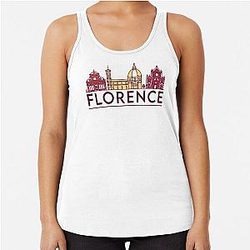 Florence cityscape Racerback Tank Top